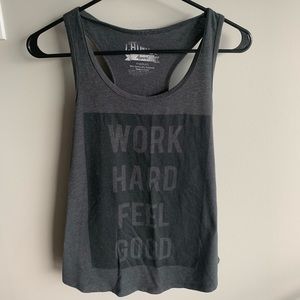 Work Hard Feel Good workout tank